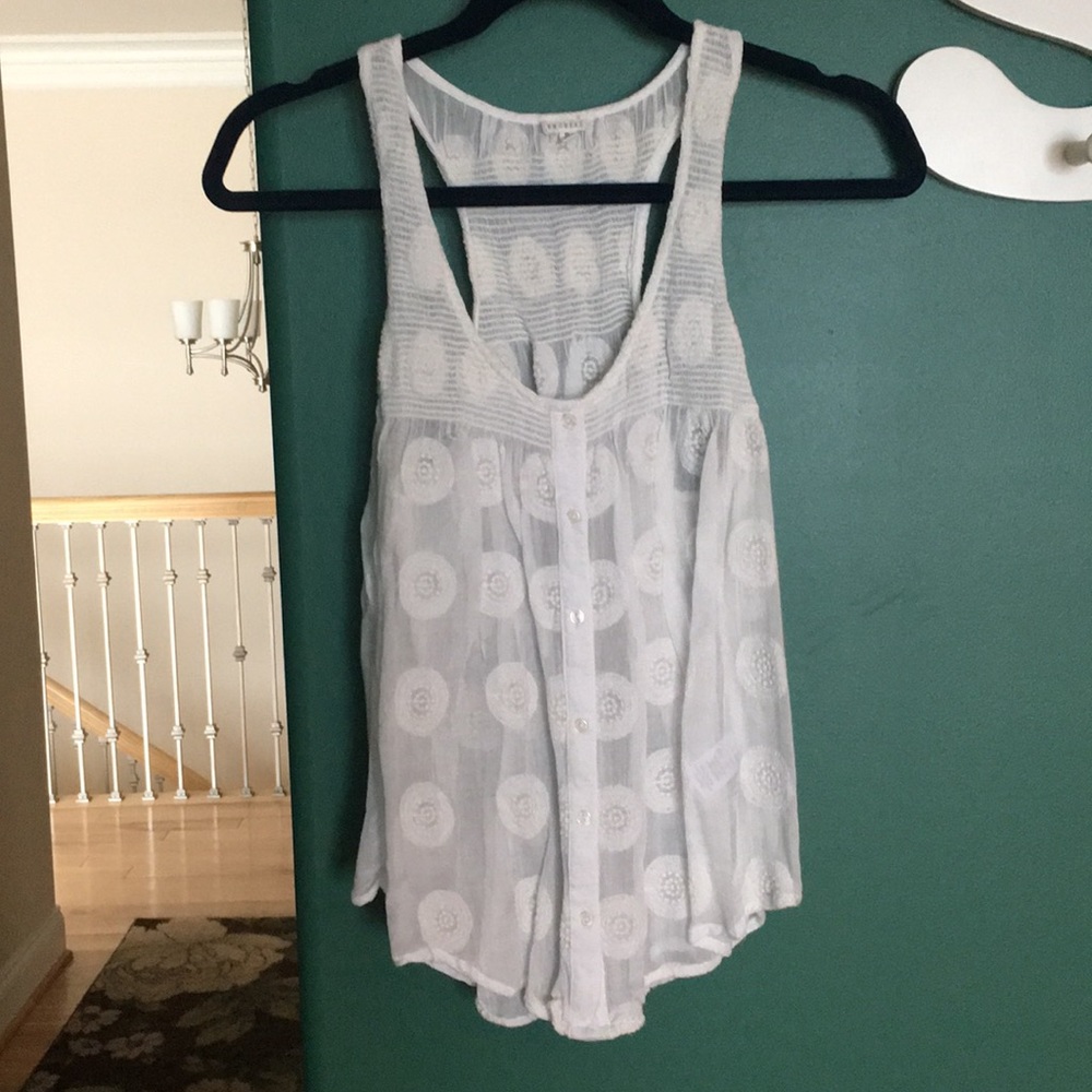 White see threw tank top